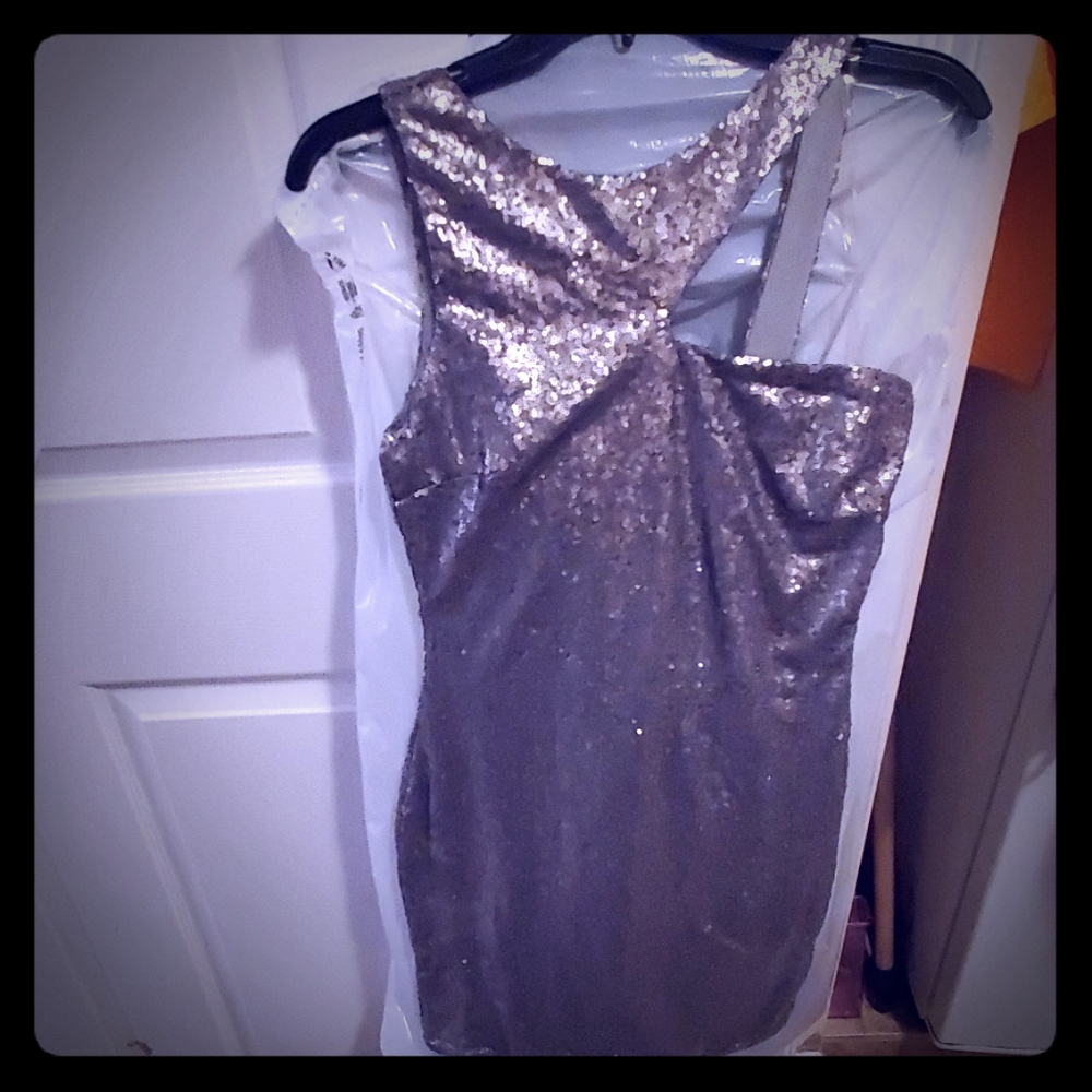 Sold - Silver sequin dress